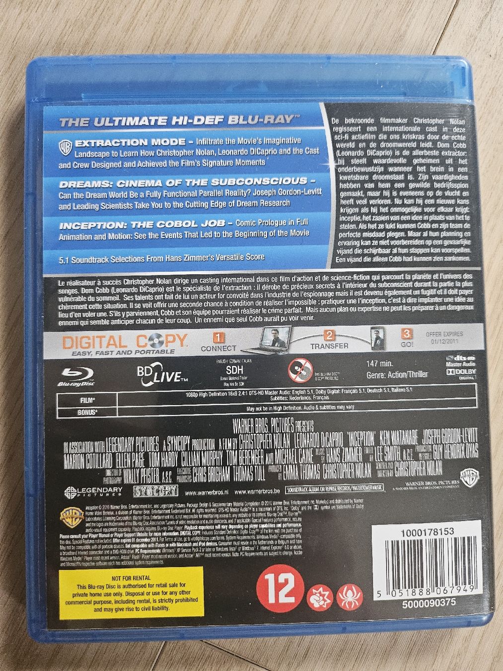 Alle DVDs: Inception Blu-ray - Édition Spéciale 2 Disques - – Gebraucht aus La Joux FR von car_ck96 2