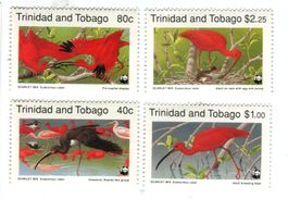 Briefmarken "Roter Ibis". Trinidad und Tobago