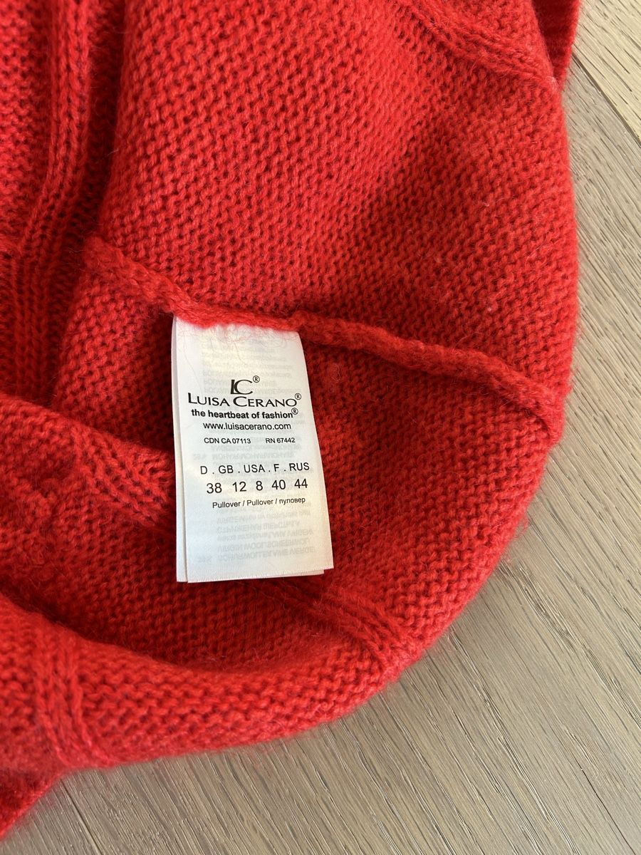 Luisa Cerano Maglioni & Felpe: Luisa Cerano Strick Pullover rot Gr. 38 – Usato da Zug venduto da Gibbi80 3