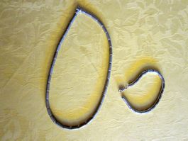 Edelstahl Halskette mit Armband