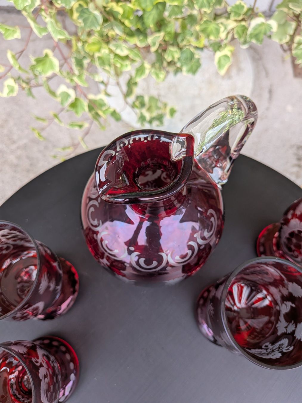 Verres: Krug mit 4 Gläsern antik – D'occasion à Emmen par Brockofsky 3