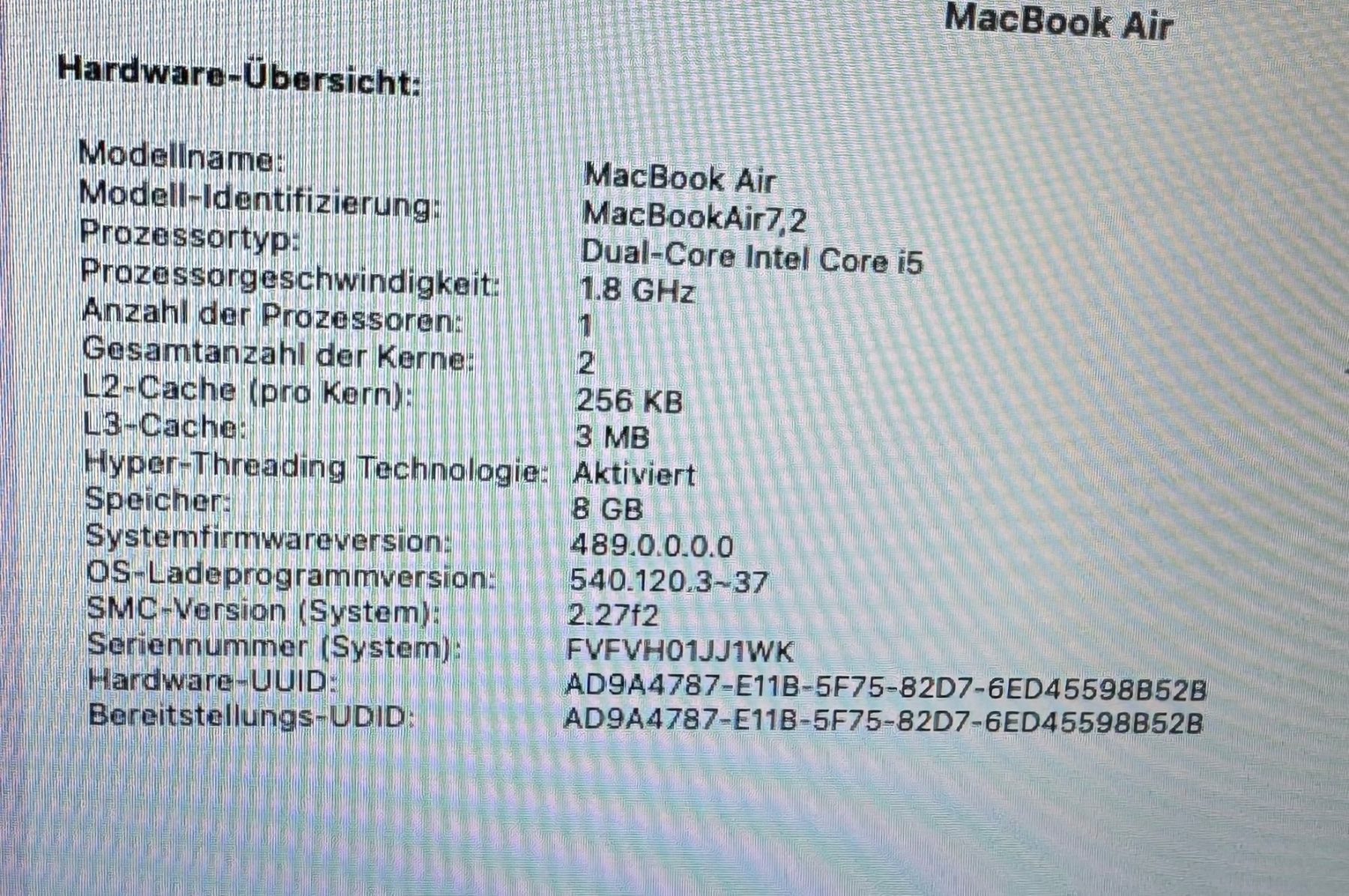 Apple Notebook: MacBook Air 13, 2017 – Usato da Wädenswil venduto da eleganza01 4