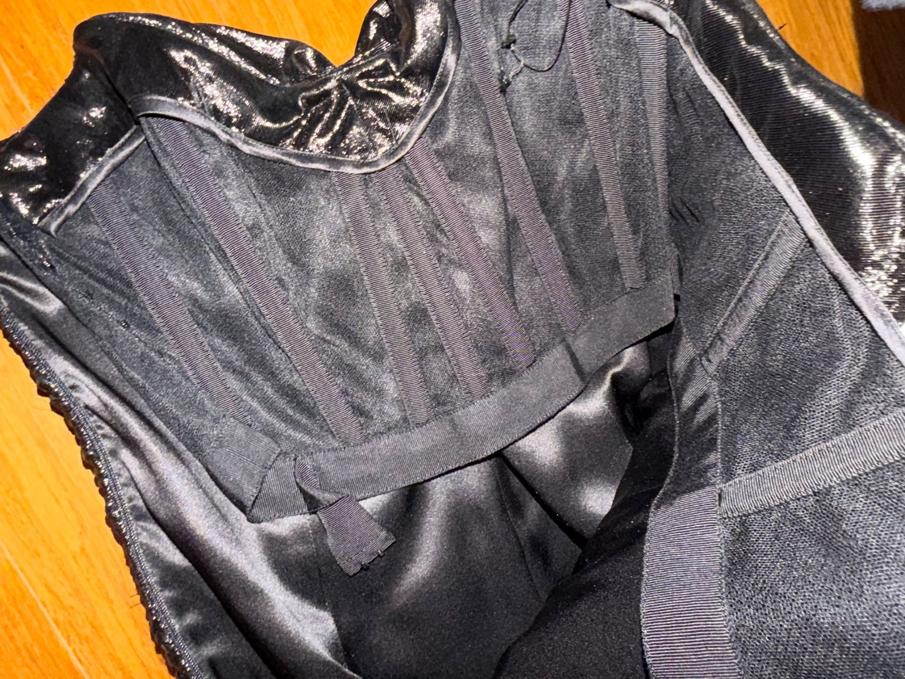 Vestiti: Saint Laurent Paris Black Ruched Strapless D – Usato da Zollikon venduto da MCK9111 3