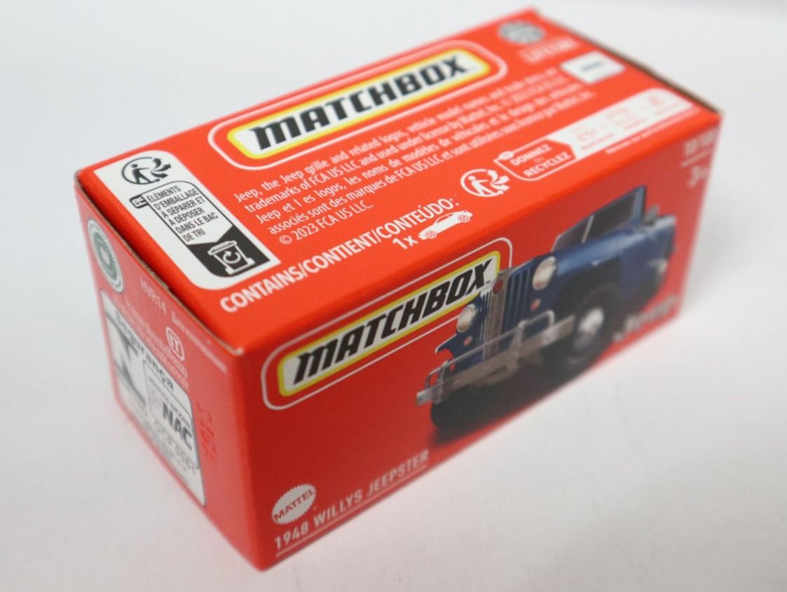Matchbox Modellini d'auto: Matchbox 1948 Willys Jeepster Jeep – Nuovo e nell'imballaggio originale da Eschenbach SG venduto da Astalavista 1