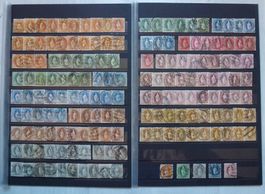 Sammlung ++ 164 Stück diverse stehende Helvetia Briefmarken