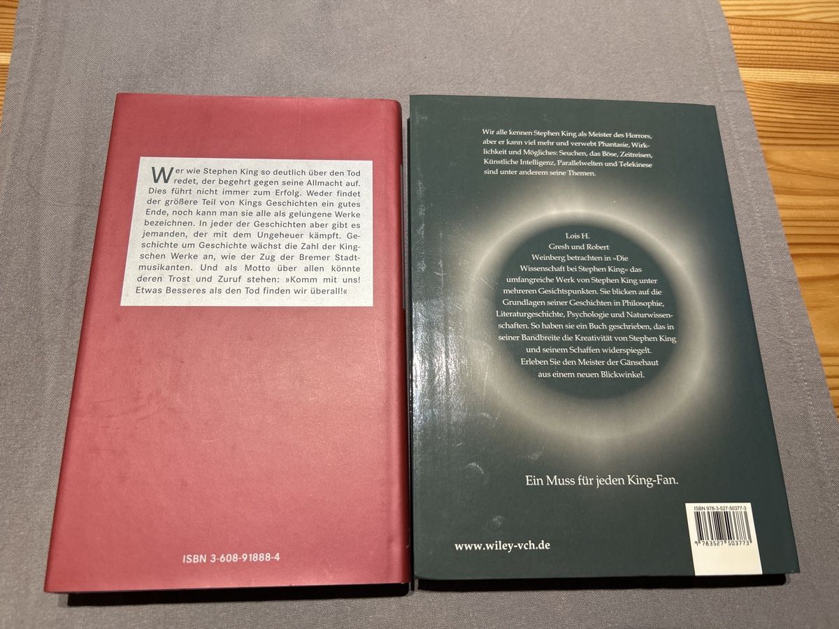 Bücher: 2 Bücher Stephen King: Das Wunder, Die Wissenschaft bei – Neu (gemäss Beschreibung) aus Brunnen von Liluzick 1