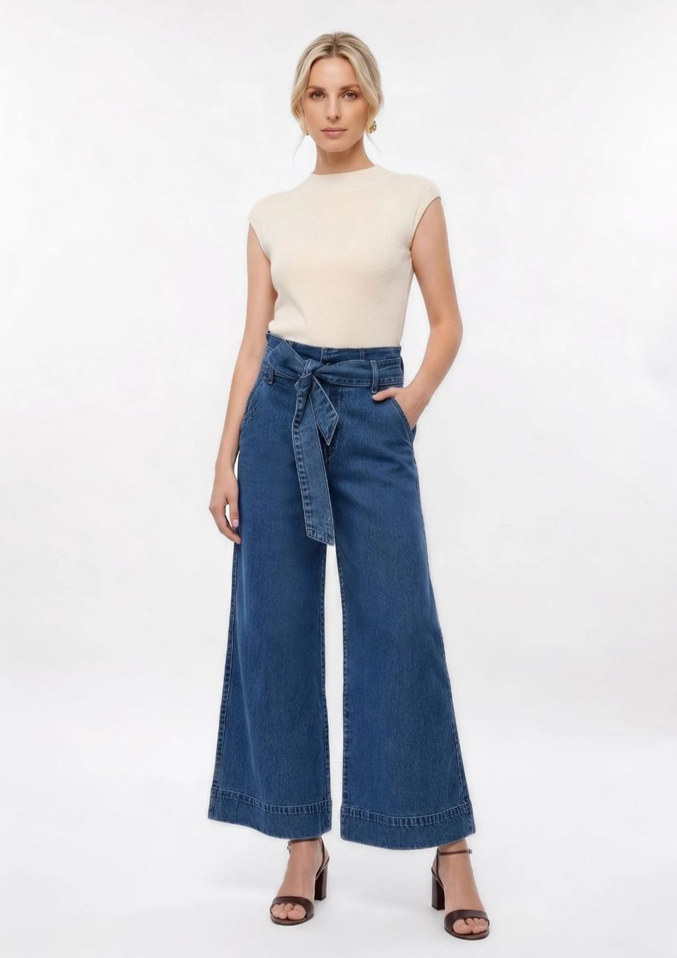 Jeans: Wide leg - Blue denim - Grösse 38 – Nuovo (secondo la descrizione) da Gockhausen venduto da mar_s6wn 2