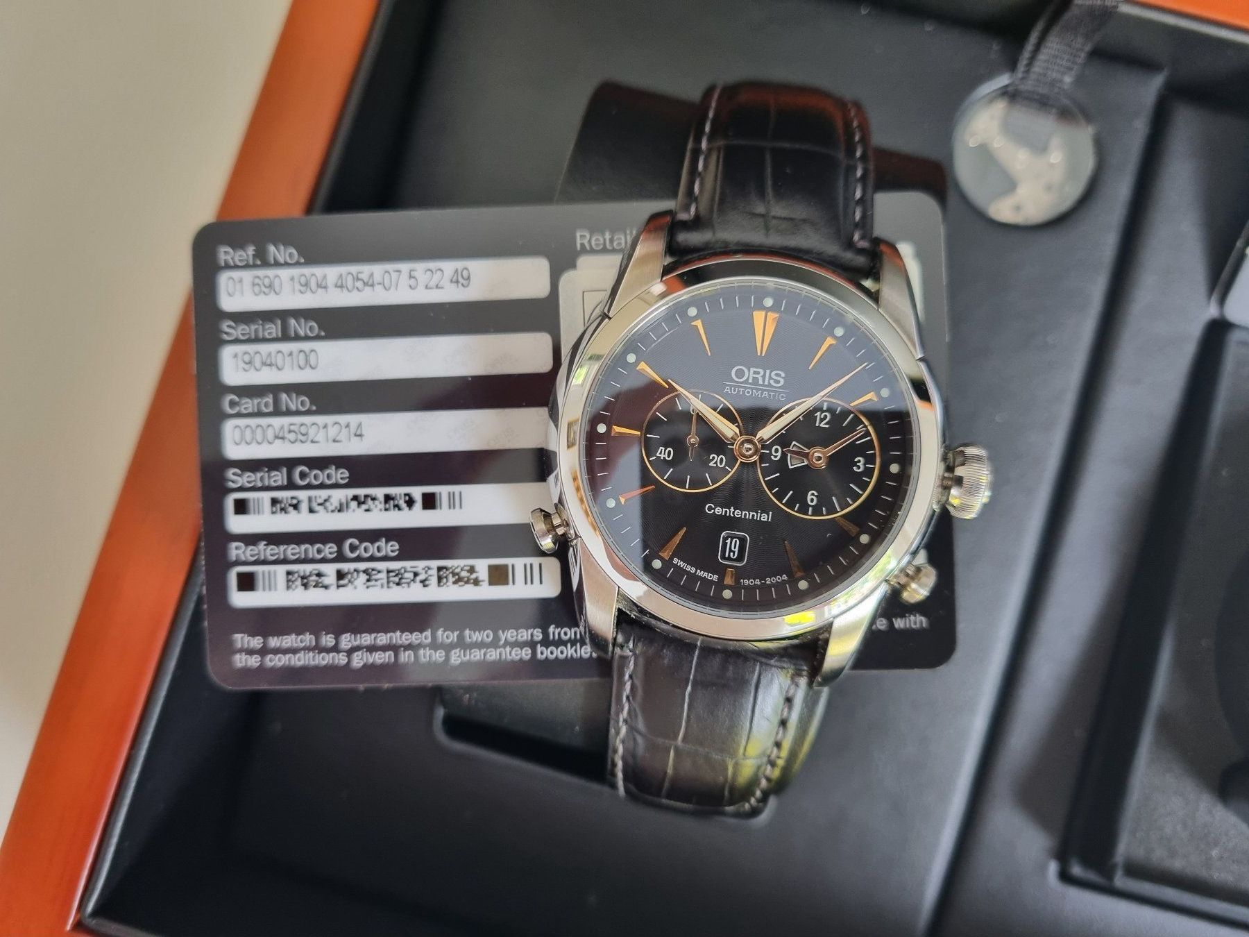 Oris Orologi: ORIS ARTELIER Worldtimer Centennial 1904 schwarz – Usato da Reinach BL venduto da ferranet 1