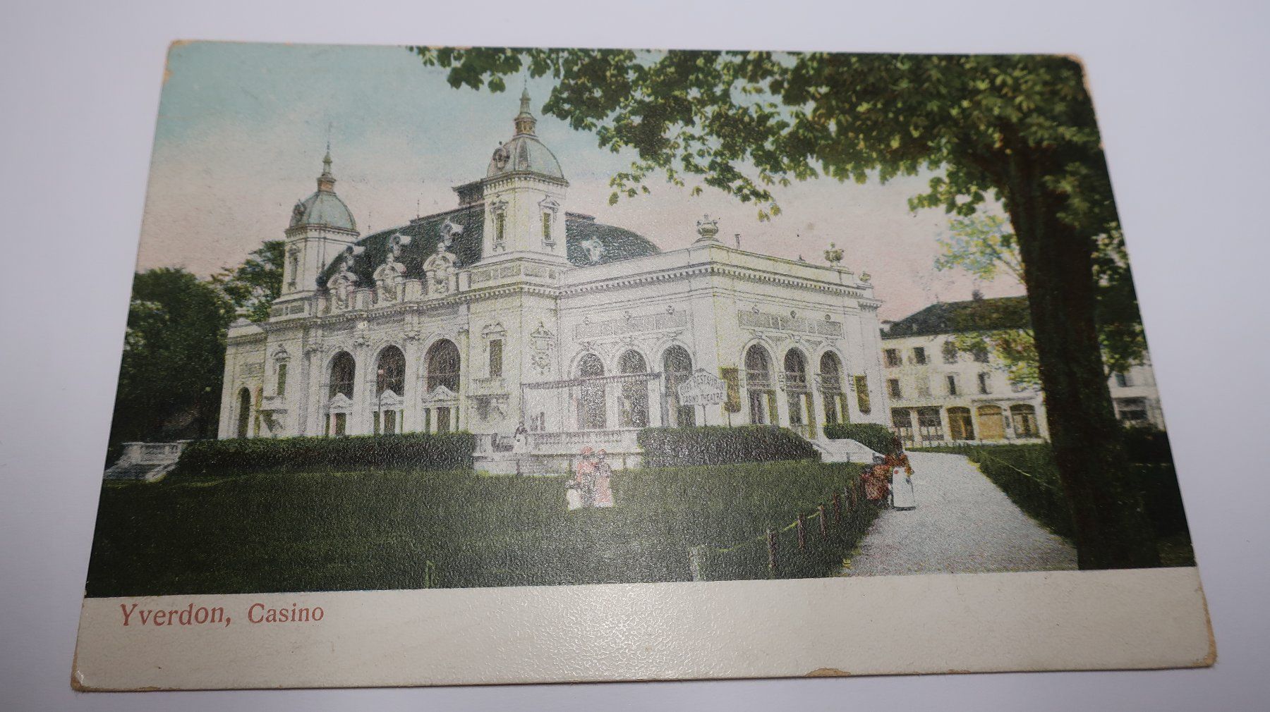 Ansichtskarten: Yverdon Casino  1915 – Gebraucht aus Cormoret von Pascalll2001 1