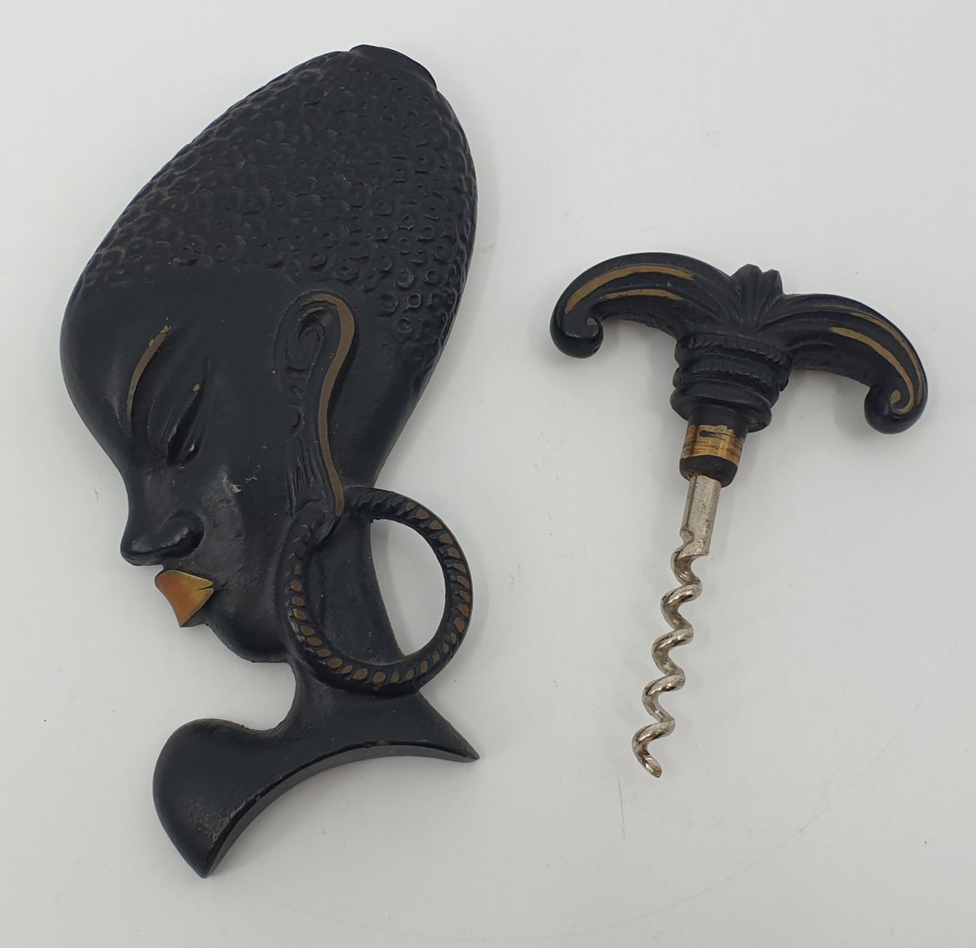 Sculptures & Statues: Mid Century Wandfigur mit Korkenzieher – D'occasion à Emmen par Brockofsky 2