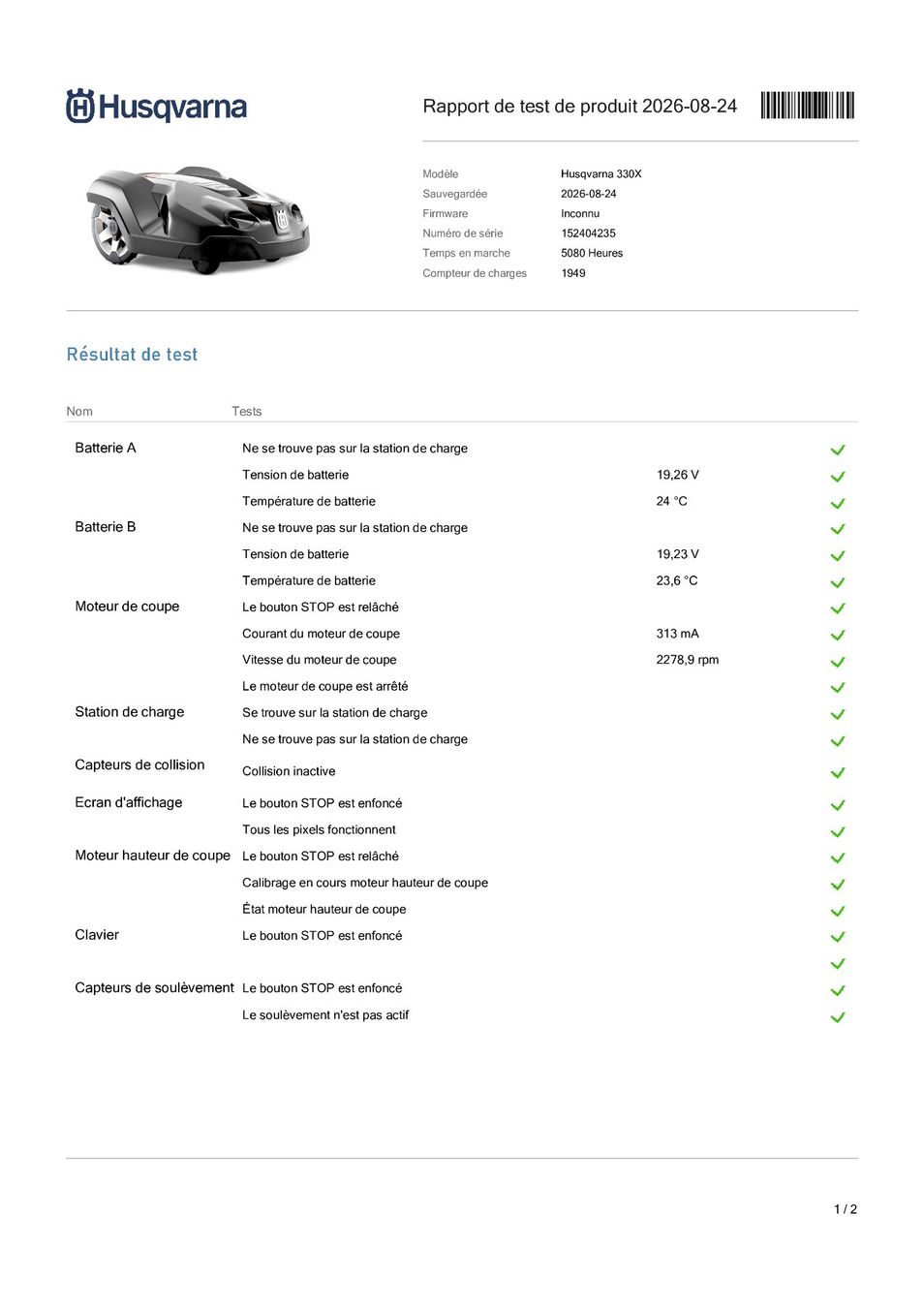Husqvarna Tagliaerba: Husqvarna Automower 330X test OK – Usato da Crissier venduto da Chollet_SA 6