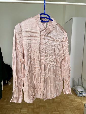 Elegante Zara Bluse / Hemd in zartem Rosa, Grösse S