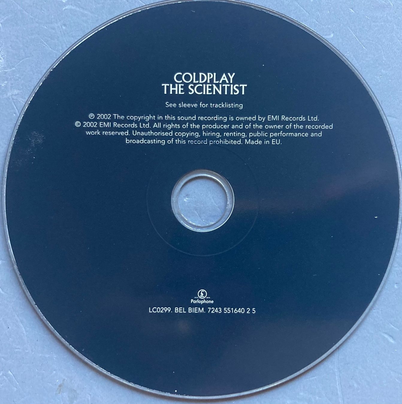 CD: COLDPLAY - THE SCIENTIST – Usato da Poliez-Pittet venduto da Newtown-Records 1