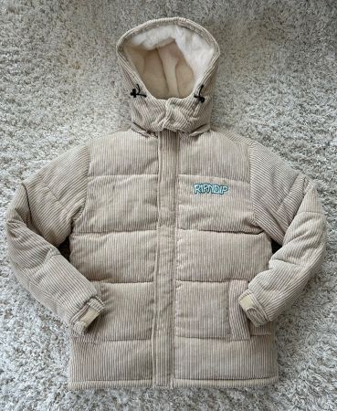 Ripndip Winter Jacke Cord Beige, Grösse M, Top Zustand!