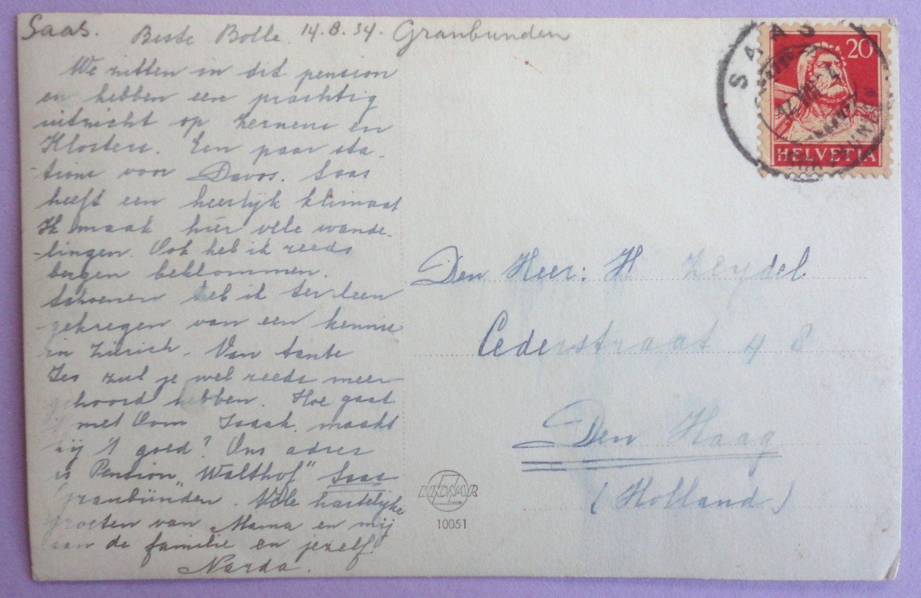Cartes postales: Pension Waldhof – Défectueux à Fétigny par Billy2miny 1
