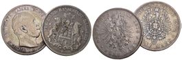 Hamburg 1875+Preussen 1874