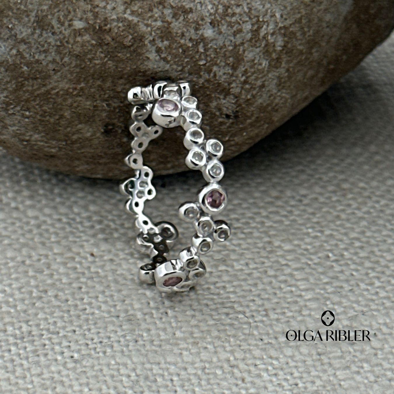 Olga Ribler Anelli: Memory Silber Ring 925 mit Topas und Turmalin Grösse 52 – Nuovo (secondo la descrizione) da Luzern venduto da Schmuckoutlet 1