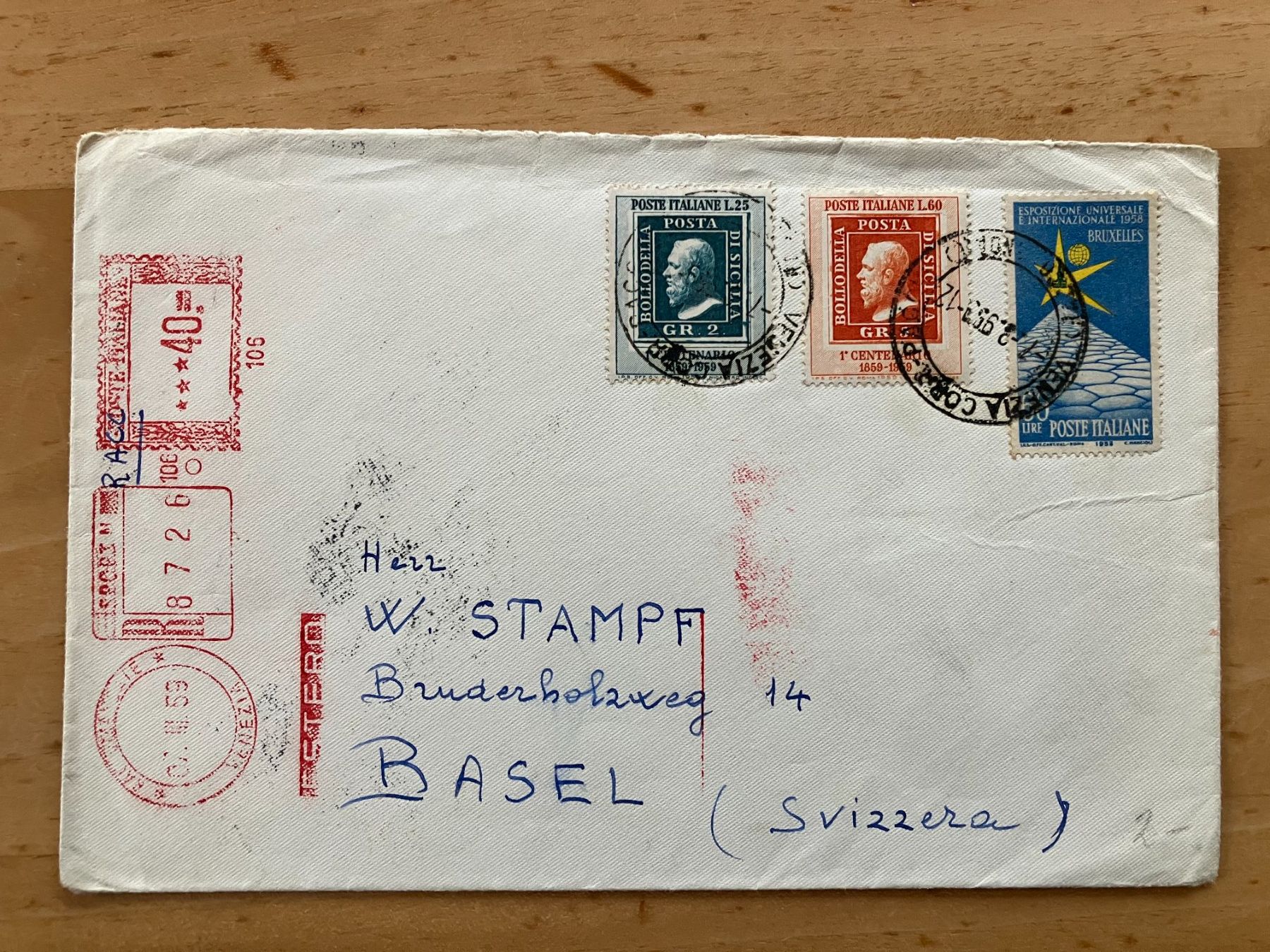 Tutti i francobolli: Italien, 55 Belege, Briefe, alte FDC, Postkarten, Ansichtsk – Usato da Näfels venduto da cff2202 9