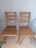 2 Solid Oak Chairs - Great Condition 