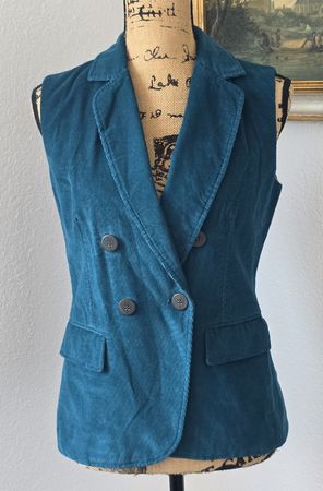 Samtweste, Türkis, Gr.38, AYMUSE, Vintage Stil, Top!