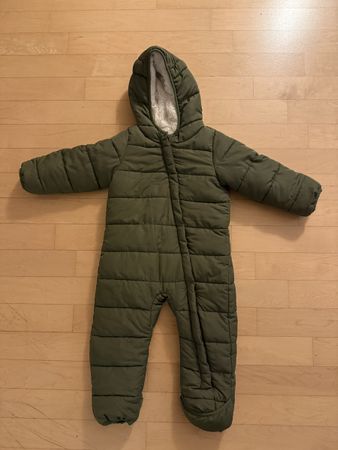 Winter Overall, olivgrün, Gr. 74/80, warm gefüttert