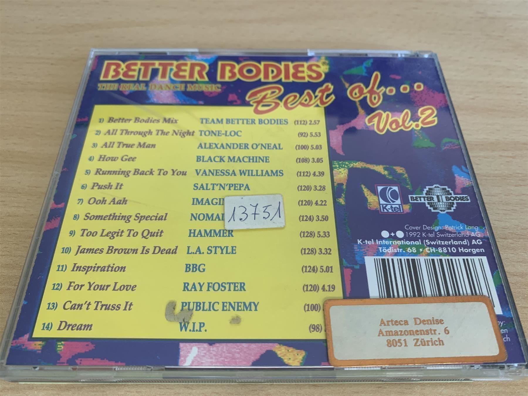CD: Better Bodies - Best Of ... Vol. 2 – Usato da Rikon im Tösstal venduto da Alpenmutz 1