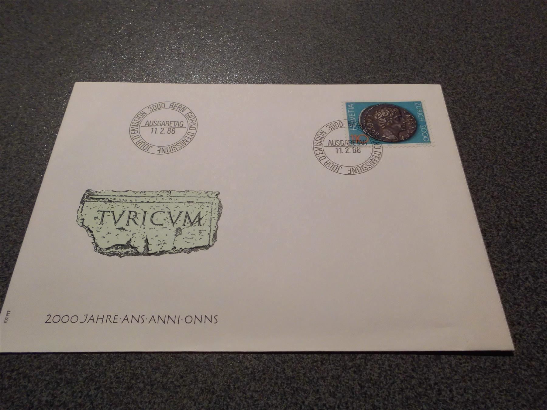 Tutti i francobolli: Briefmarke Vindonissa 11.02.1986, 110 – Usato da Zürich venduto da abraxas1291