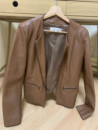 Veste Gerard Darel en cuir d'agneau T42, Parfait état!