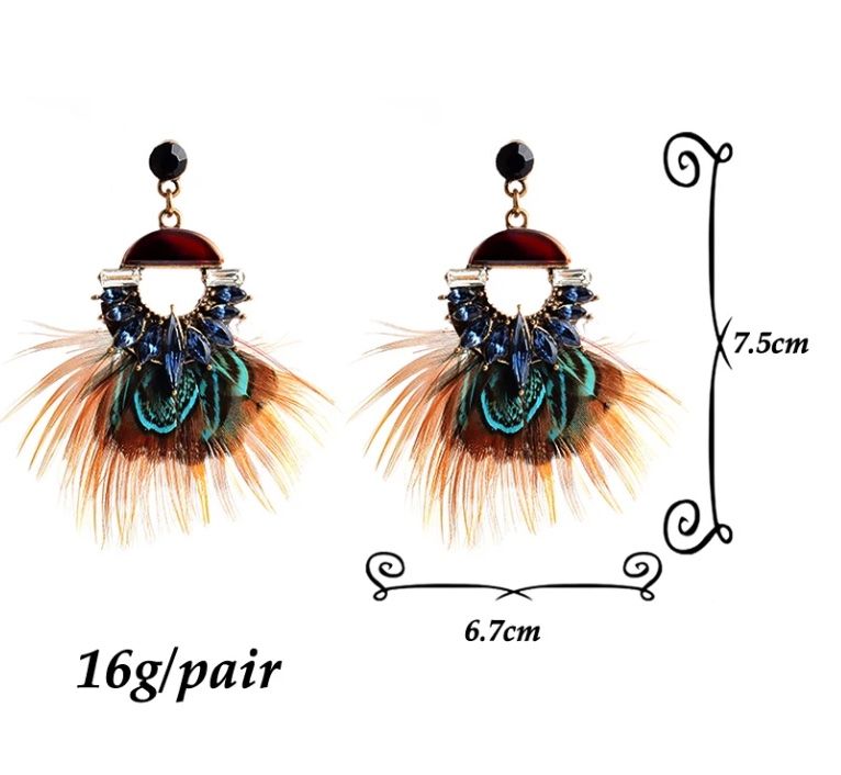 Orecchini pendenti & Orecchini a lobo: Elegante Feder-Ohrringe – Nuovo (secondo la descrizione) da Oberkirch LU venduto da petitefashion 3
