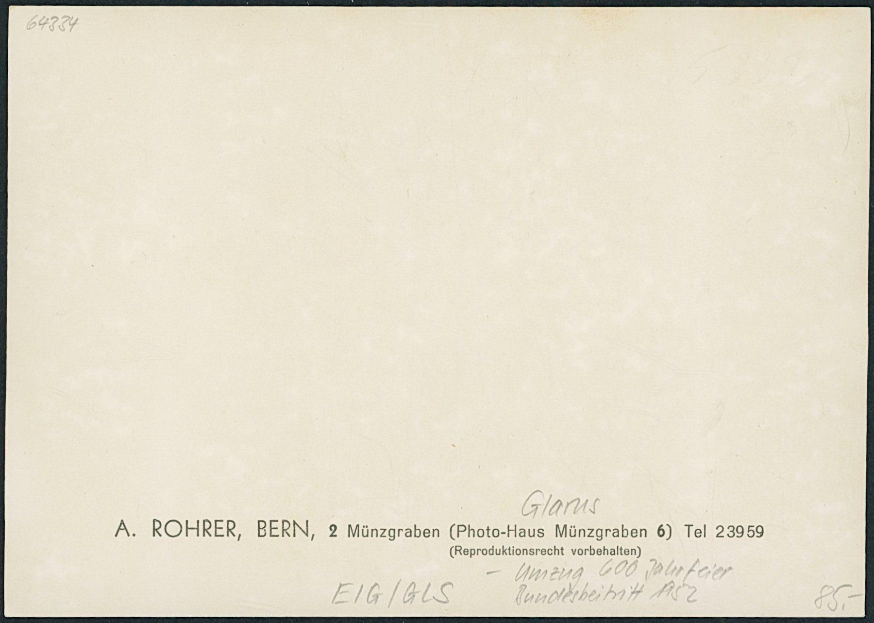 Cartoline postali: GLS Glarus - Eidgenossenschaft – Nuovo (secondo la descrizione) da Schindellegi venduto da stationary 1