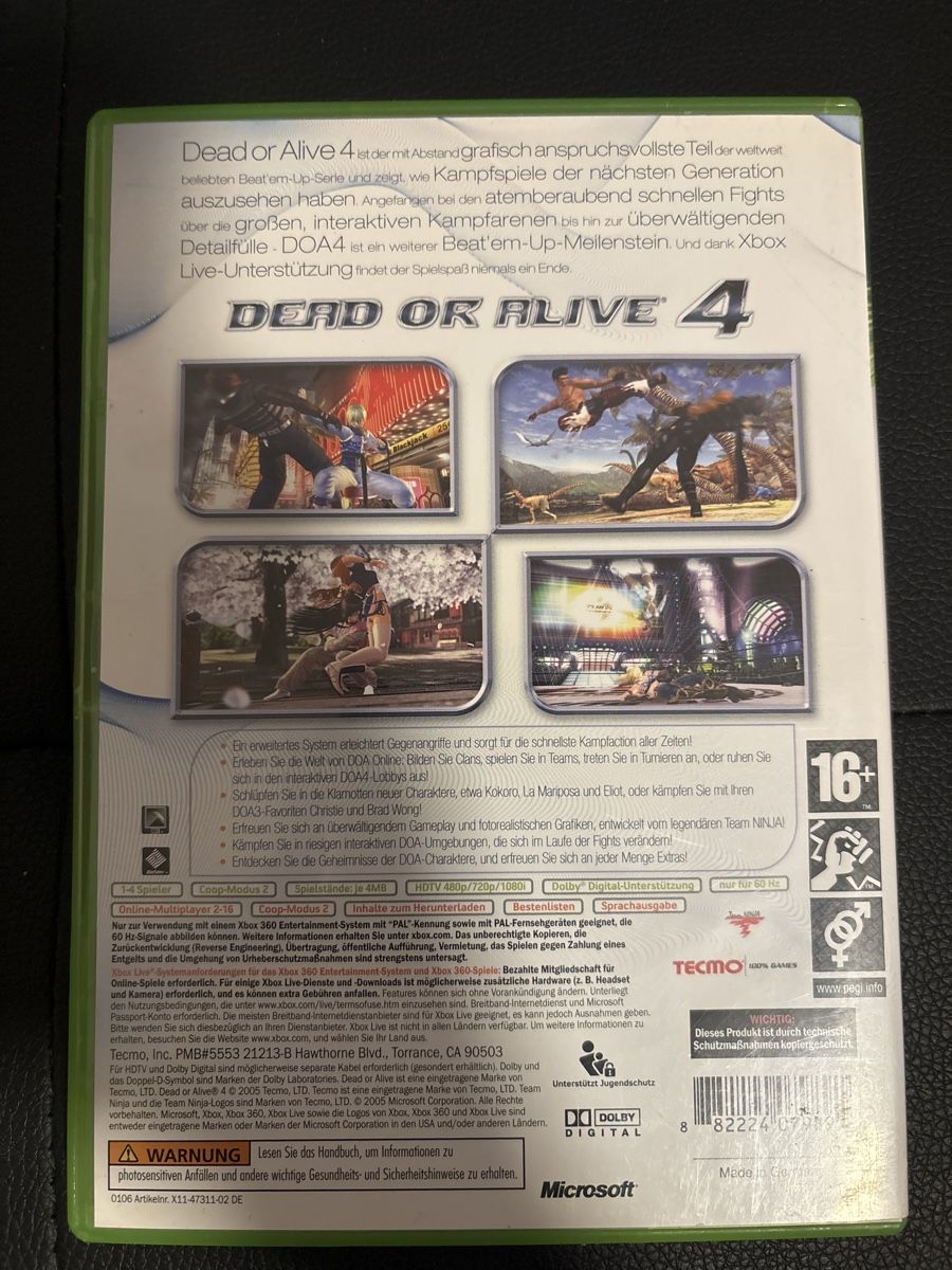 Giochi: Dead or Alive 4 - Xbox360 – Usato da Balgach venduto da robkgu 1