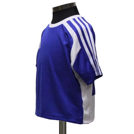 adidas Kinder Fussball Trikot  T-Shirts blau/weiss /Gr.116