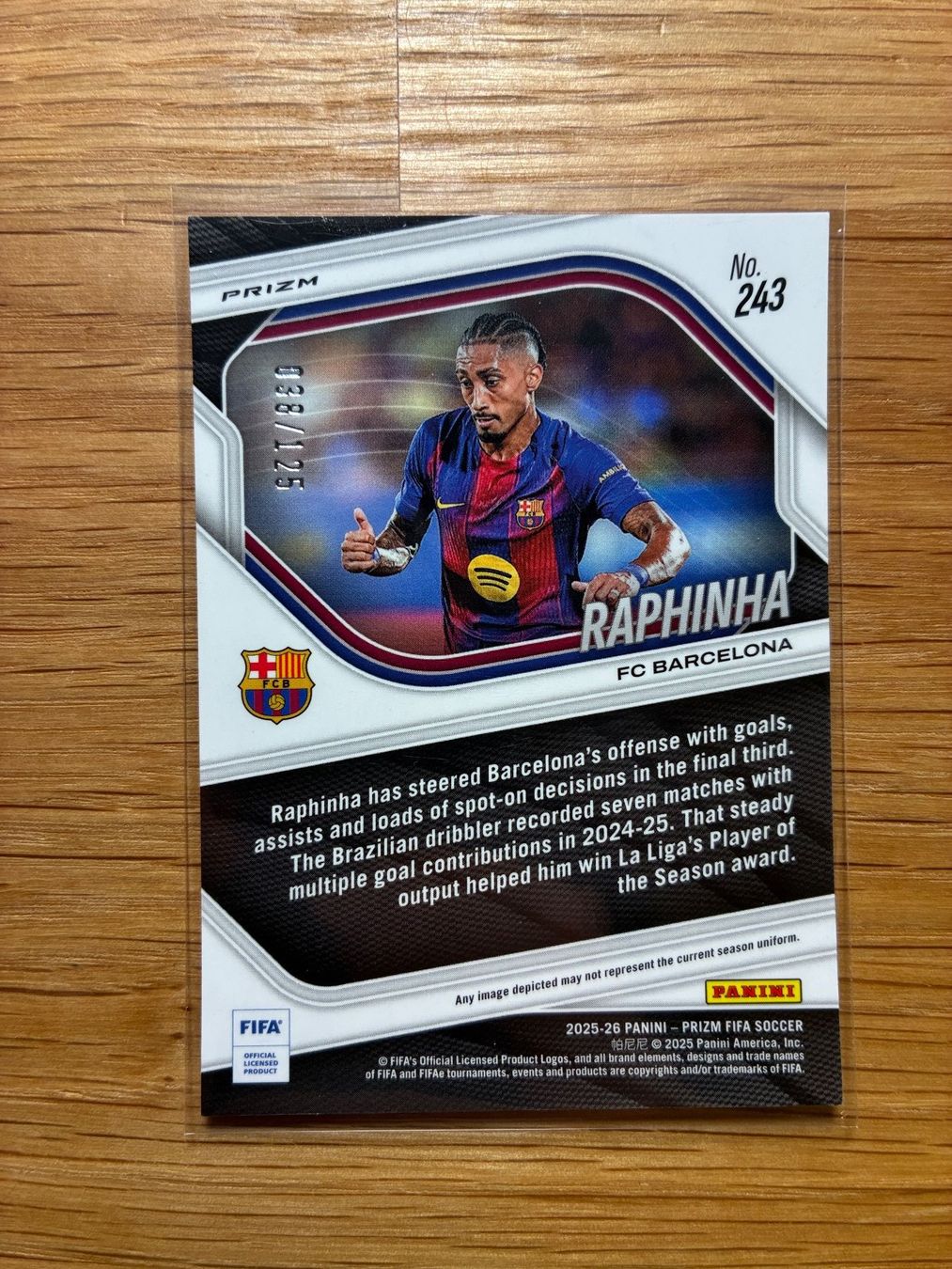 Topps Cartes à collectionner: Panini Prizm Raphinha Barcelona /125 – D'occasion à Wangenried par Garagara 1