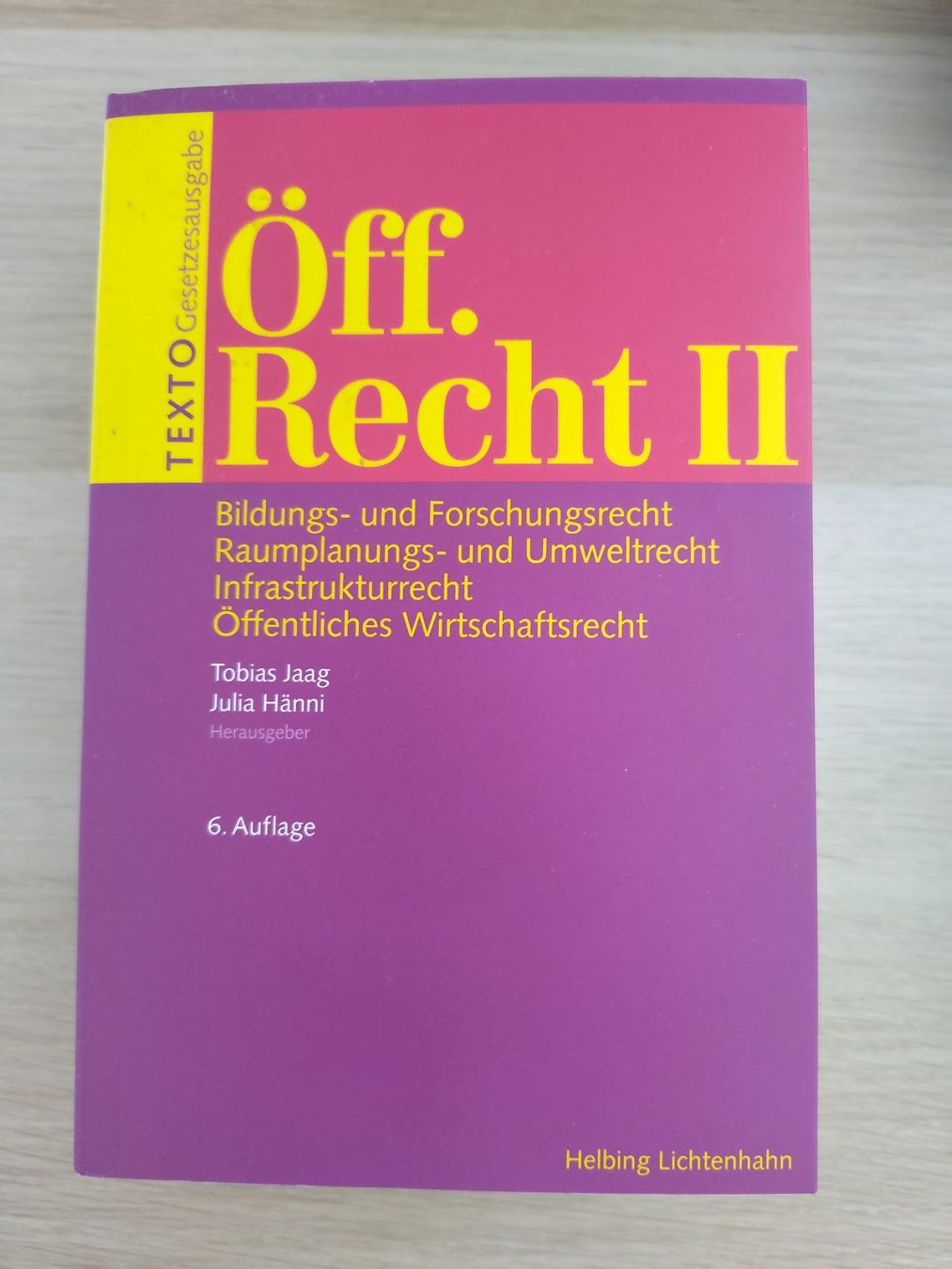 Bücher: TEXTO Öff. Recht II, 6. Auflage – Gebraucht aus Bühler von Tin77