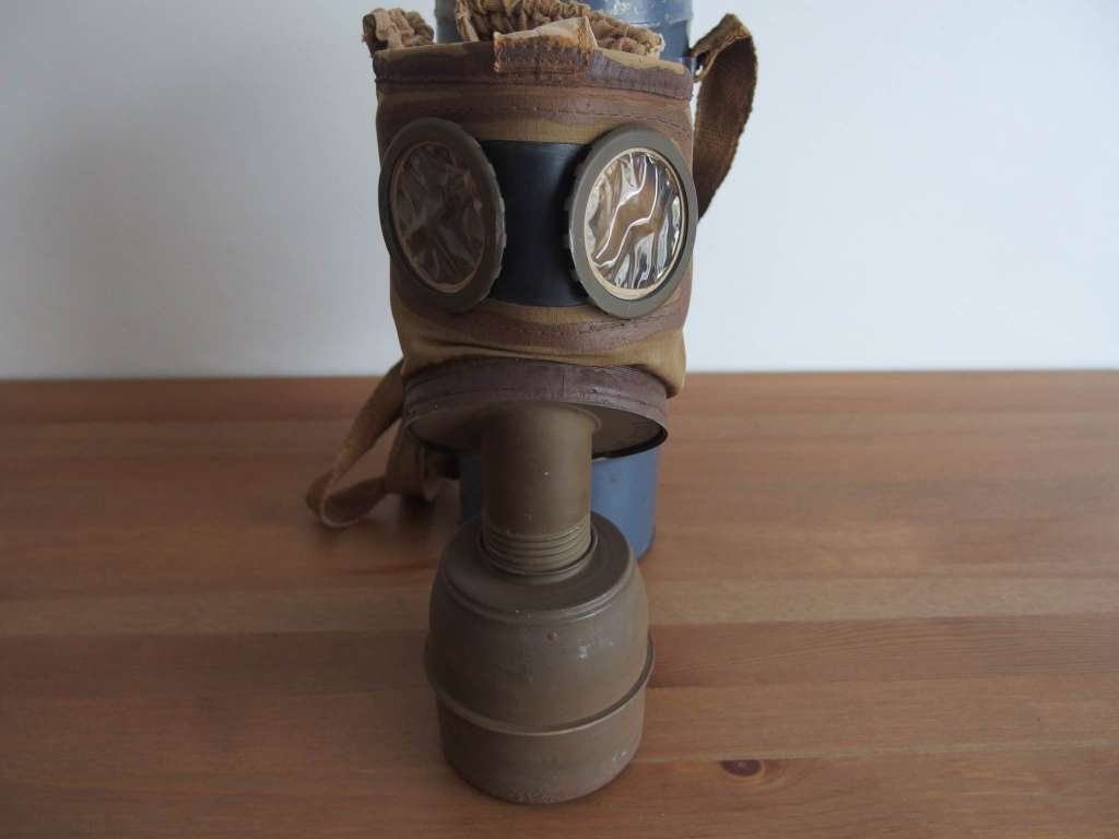 Protezione per viso e udito: Masque à gaz armée française WW2 – Usato da Onex venduto da Neimad7