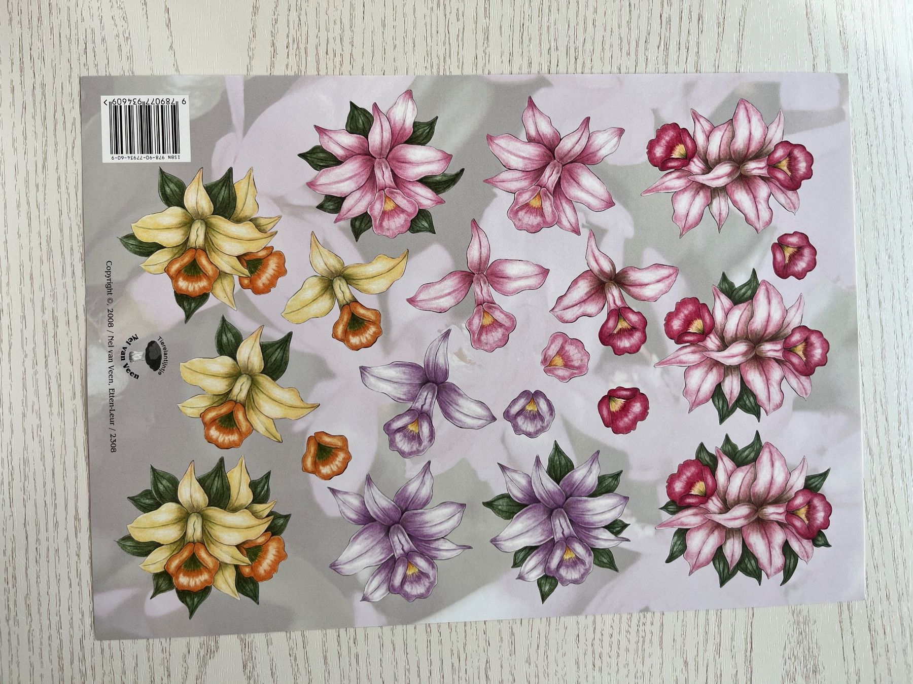 Kit bricolage: 1 Set Kartenbögen mit 10 Blumen Designs – Nuovo e nell'imballaggio originale da Büsserach venduto da bor_s88m 7