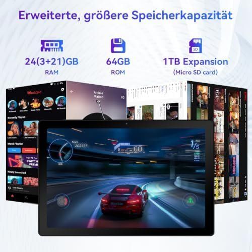 Tablet PC: 16 Tablet 10.1 24GB RAM+64GB ROM+1TB erweiterbar Bluetooth – Nuovo e nell'imballaggio originale da Hundwil venduto da Pakethase 4