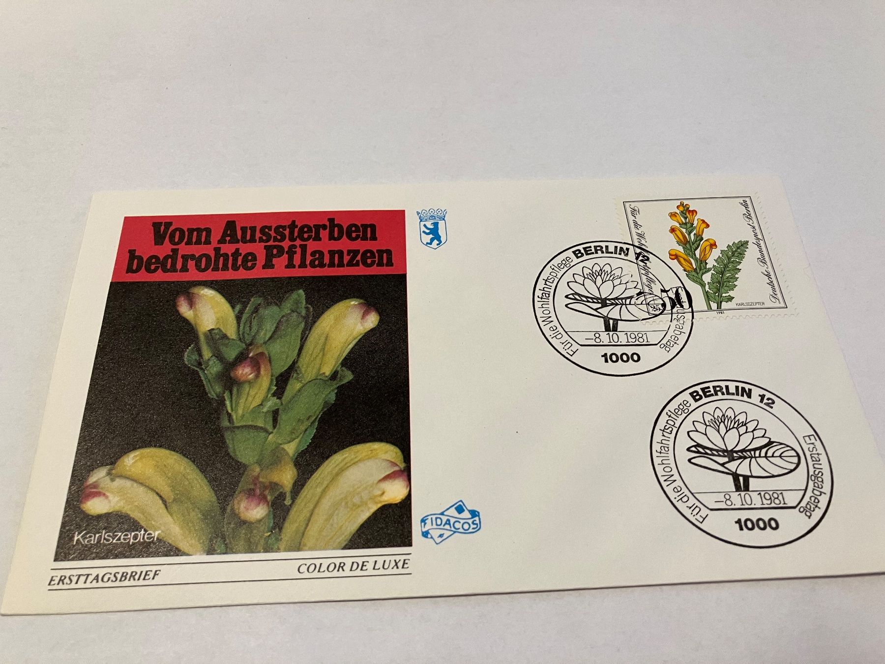 Tutti i francobolli: Blumen FDC  1981 – Usato da Koblenz venduto da Markenhimmel