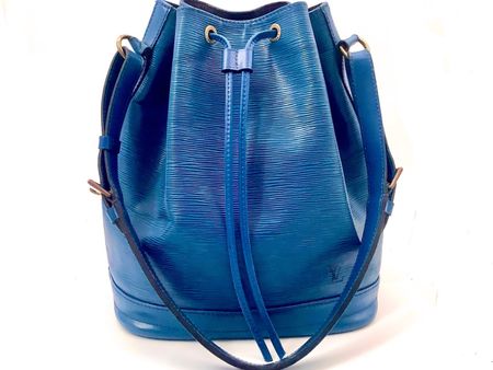 Louis Vuitton Noe Grand Epi Blau mit Zuzieher Echt Spitze