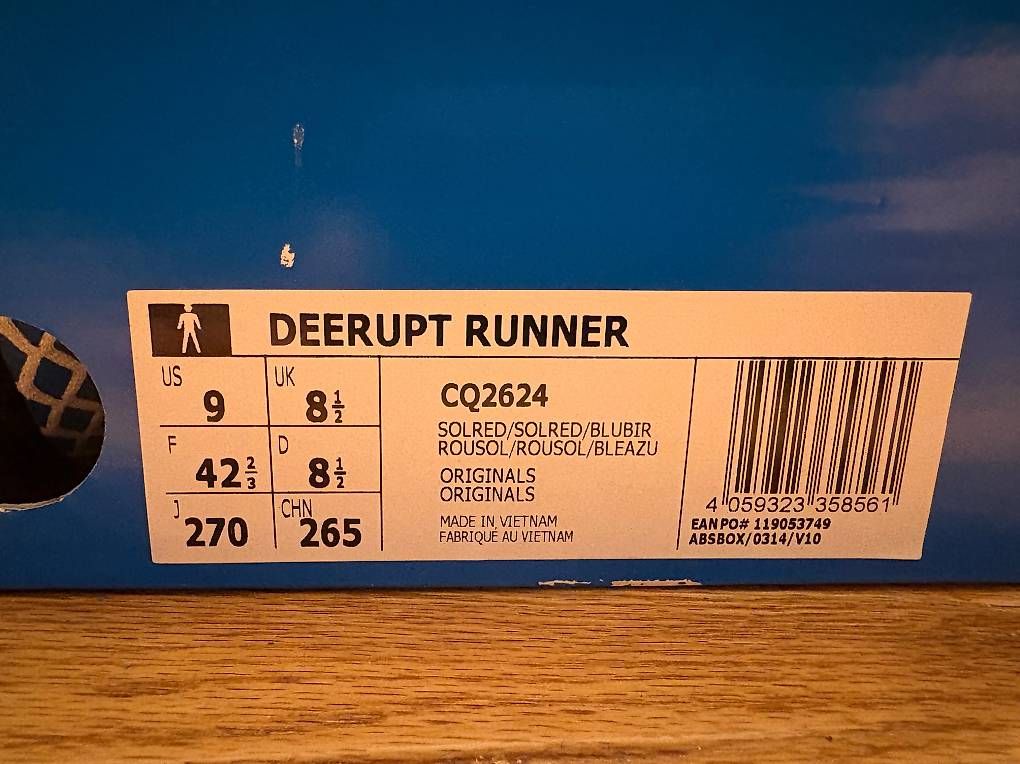 Adidas Scarpe da uomo: Adidas Derrupt Runner Solar Red/ Bluebird – Nuovo (secondo la descrizione) da Zürich venduto da lin_2f6p 3