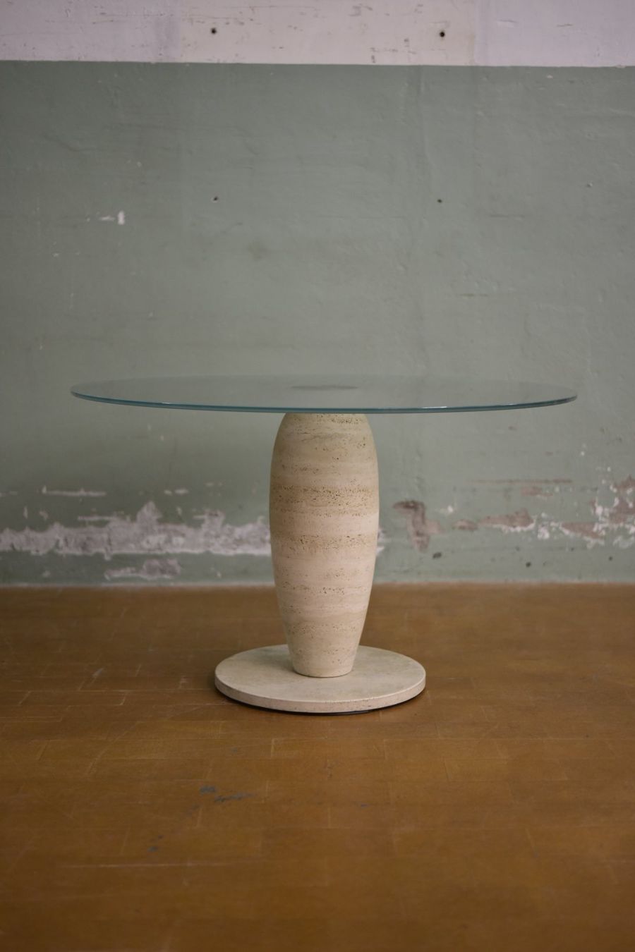 Tavoli: Designer Tisch aus Travertin und Glas – Usato da Lichtensteig venduto da UsedIN 6