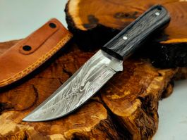 Top 1A Damast Messer Knife echter Faltenstahl Handgemacht
