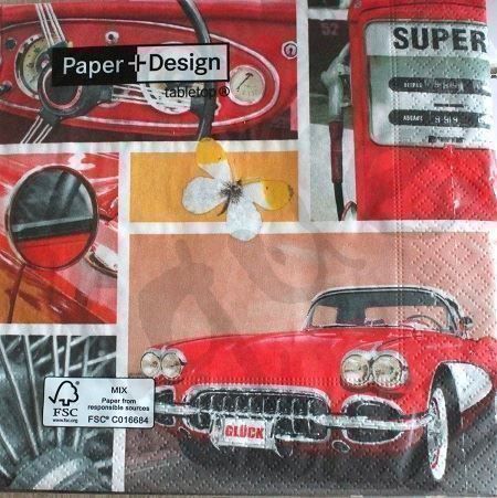 Tovaglioli: Serviette road runner (1095) 2Stk. – Nuovo (secondo la descrizione) da Schlatt TG venduto da kreativ-atelier