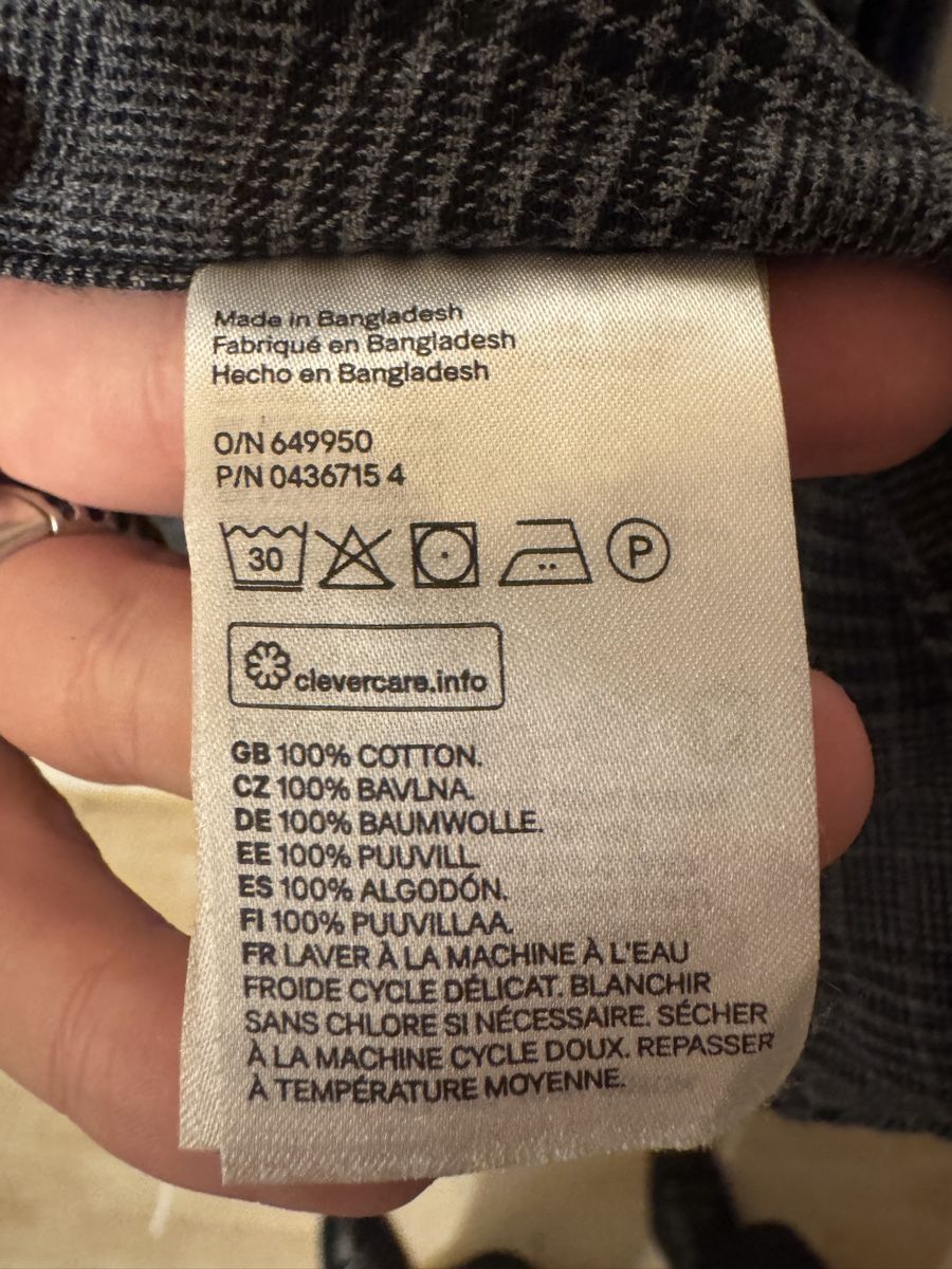 Camicie: Graues Karohemd aus Baumwolle, Grösse XL – Usato da Bern venduto da lou_bxy5 2