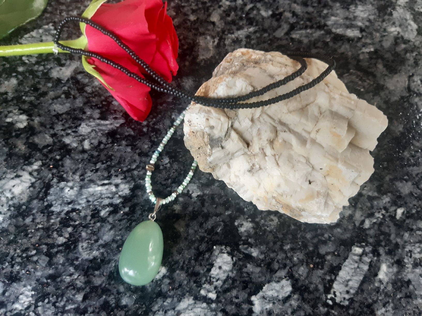 Anhänger: Selfmade Halskette mit Serpentin – Neu (gemäss Beschreibung) aus Büttikon AG von rebeccaparvex 2