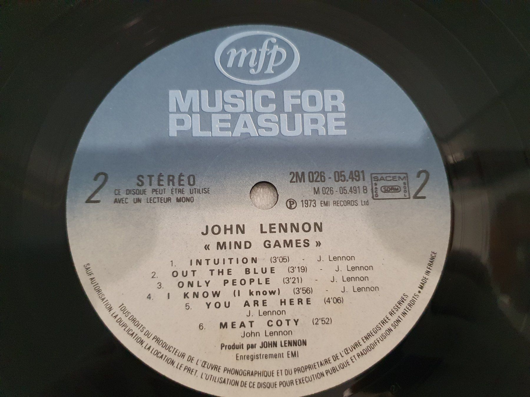 Schallplatten: John Lennon – Mind Games – Gebraucht aus Uster von Vinyl-Leidenschaft 6