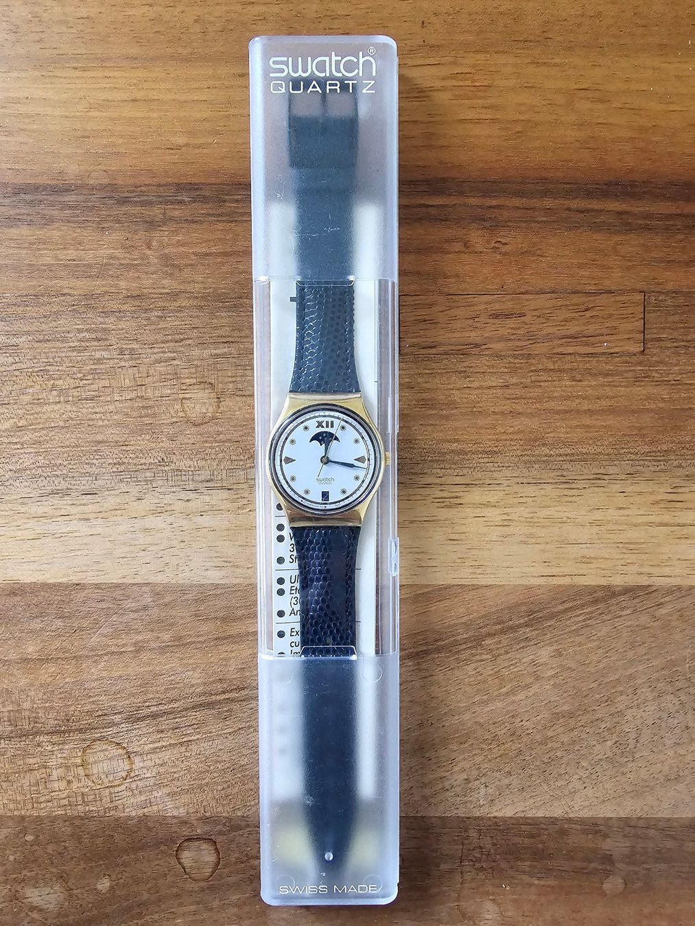 Swatch Orologi: 1992 C.E.O. GX709 Moonphase Swatch – Nuovo e nell'imballaggio originale da Fehraltorf venduto da buylow3000