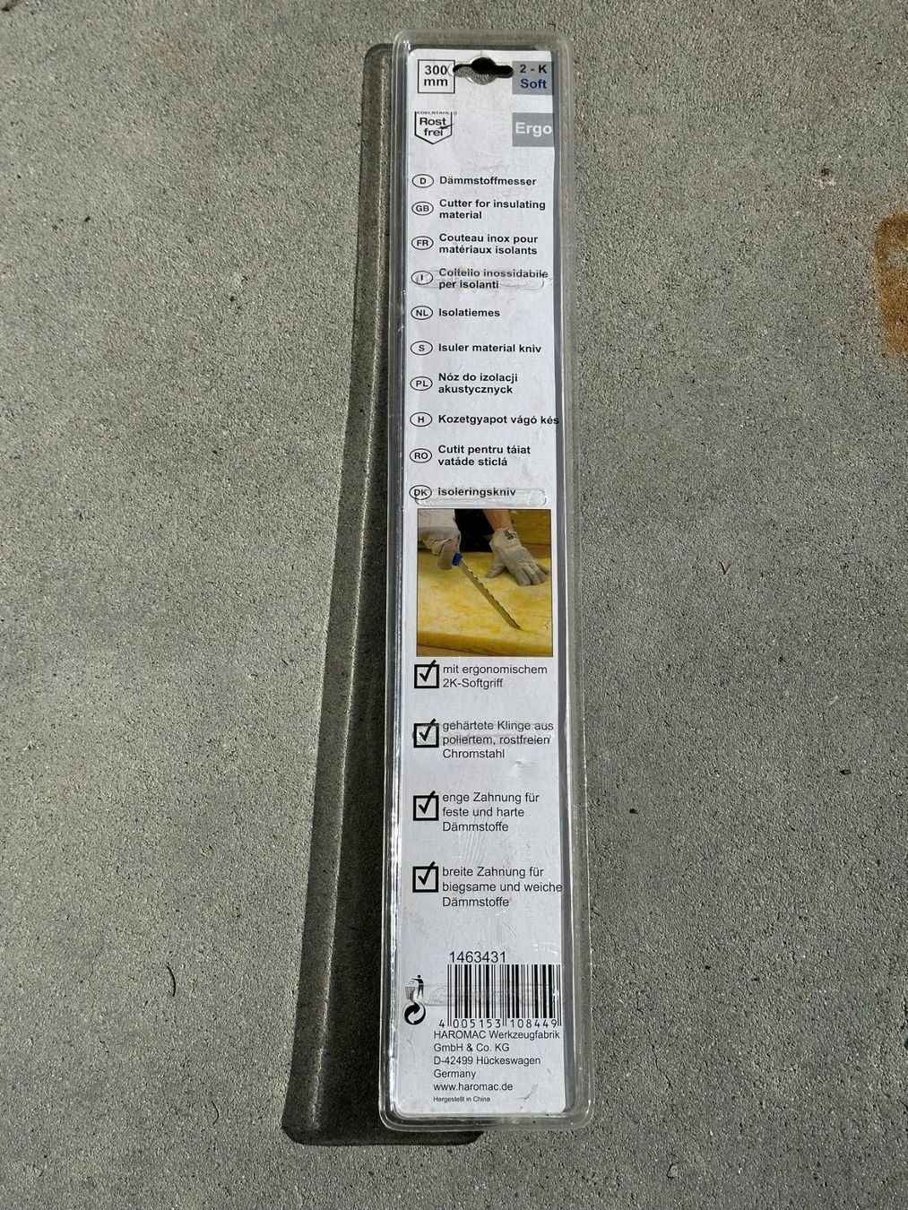 Tutti gli attrezzi: Dämmstoffmesser , 300 mm lang – Nuovo e nell'imballaggio originale da Engelberg venduto da nowaveorange