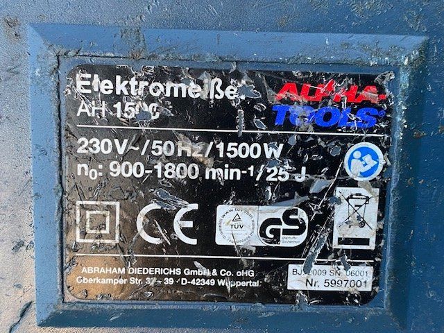 Trapani: ALPHA TOOLS ( Bosch) Abbruchhammer AH 1500 – Usato da Niederhasli venduto da Tigerproduct 6