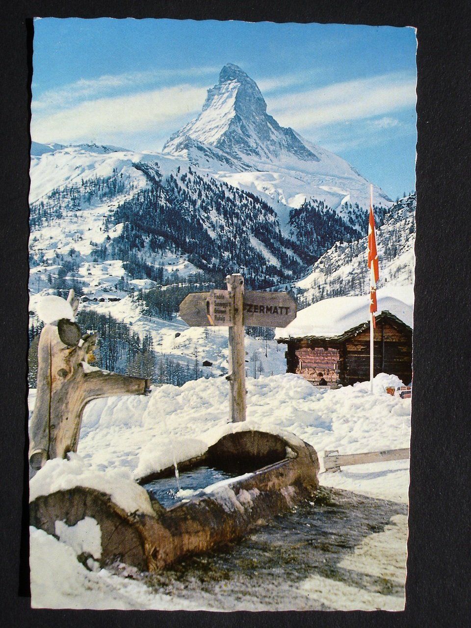 Cartes postales: ZERMATT Winkelmatten im Winter – D'occasion à Jona par philajona